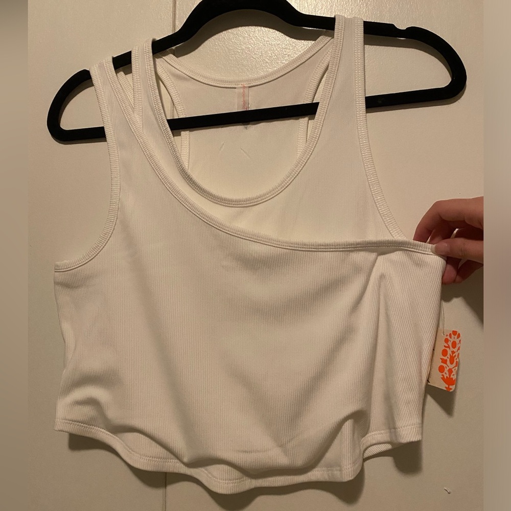 NWT Free People Movement White Tank Top
